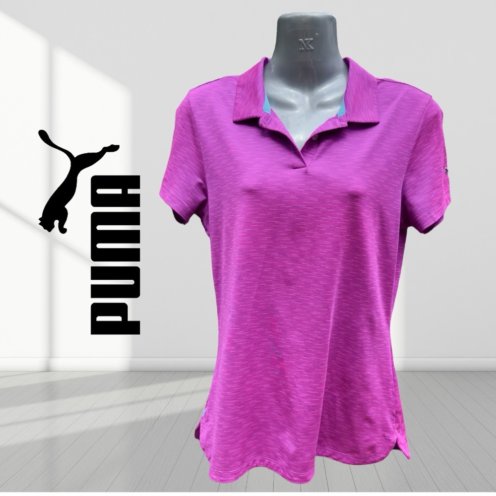 PUMA Women's Vibrant Purple Short Sleeve Tee size: XSmall